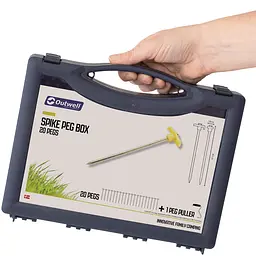 Кілки Outwell Spike Peg Box 20,5 см 20 шт. Luminous Green (650778) - мініатюра 2
