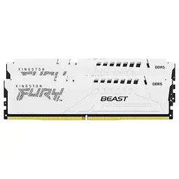 Модуль пам'яті для комп'ютера DDR 64GB (2x32GB) 5200 MHz FURY Beast White Kingston Fury (ex.HyperX) (KF552C40BWK2-64) - мініатюра 3