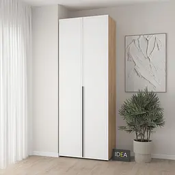 Шафа для одягу з двома штангами С-7.1 Дуб крафт/Білий Idea