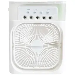 Настільний вентилятор з функцією зволоження повітря 4в1 Air Cooler Fan USB LED White