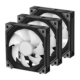 2E Gaming Корпусний вентилятор 2E GAMING Air Cool ACF120MB-ARGB, 3x120мм, 2000rpm, 4pin PWM +5VARGB, 20.5dBa, чорний - мініатюра 7