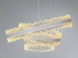 Люстра LED підвісна Romin чорна 140Вт пульт до 25м² - мініатюра 3