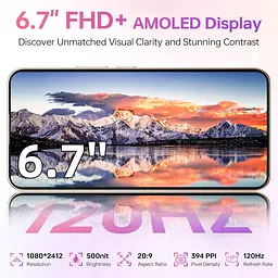 Смартфон Oukitel P1 Pro 6.7" FHD+ /8GB/512GB/ G100 /5150mAh/ 50+32Мп / Black - мініатюра 4
