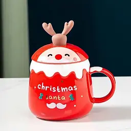 Кухоль з кришкою новорічний Merry Christmas 3 13700 450 мл