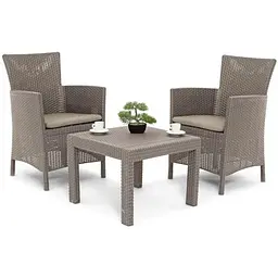 Комплект садових меблів Allibert Keter Rosario balcony set капучіно - пісок - мініатюра 4