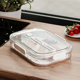 Контейнер для зберігання продуктів 32.5*22.5*6 см, білий Yiwu HP-27-6 - мініатюра 13