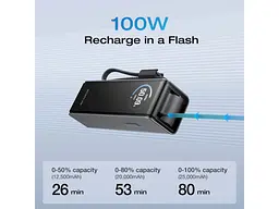 Зовнішній акумулятор (павербанк) EcoFlow RAPID 25000mAh Black (EF-RAPID25K140W-B-EU) - мініатюра 10