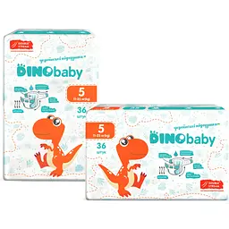Підгузки Dino Baby Розмір 5 (11-25 кг) 36 шт (4823098410614) - мініатюра 2