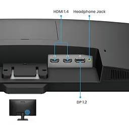 Монітор TFT 23.8" BenQ GW2490, IPS, 100Hz, 2хHDMI, DP, колонки, чорний (9H.LLSLB.QBE) - мініатюра 2