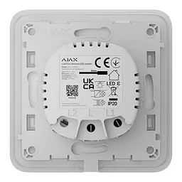 Розумний димерний вимикач світла Ajax LightSwitch (Dimmer) White (26-00550) - мініатюра 4