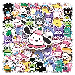 Стикерпак Набір наклейок GeekLand Hello Kitty Sanrio Хелло Кітті Санріо 50 штук - мініатюра 2