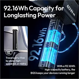 Ручка-тримач Ulanzi GB5 Handheld Battery Grip P012 6400 mAh [163549] - мініатюра 11