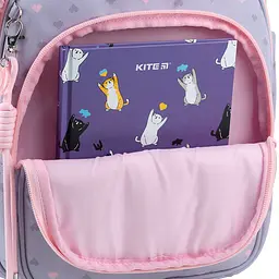 Рюкзак для початкової школи Kite Education 763S Pixel Love Сірий (K26-763S-1) - мініатюра 9
