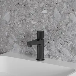 Змішувач для умивальника Omnires Contour anthracite CT8010AT Чорний матовий - мініатюра 2