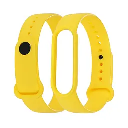 Ремінець силіконовий для Xiaomi Mi Band 5/6 колір 21 жовтий