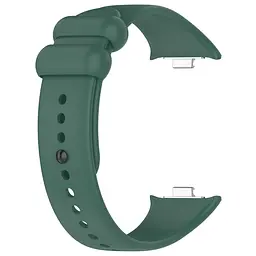 Силіконовий ремінець для фітнес браслетів Xiaomi Mi Band 8 Pro/9 Pro Redmi Watch 4/5, Silicone, dark green, зі зручною застібкою, на фітнес трекер та смарт годинник, ArmorStandart (ARM73970) - мініатюра 3