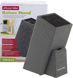 Підставка-колода для ножів Brash Stand з наповнювачем Kamille 10.5x10.5х26 см kuh0007463 - мініатюра 7