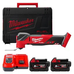 Інструмент багатофункціональний акумуляторний MILWAUKEE, M18 FMT-502X (зарядний пристрій M12-18 FC, 2 акумулятори М18 В5 5А·год, уні
