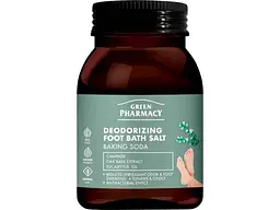 Сіль для ванни ніг GREEN PHARMACY 400г пляшка Deodorizing Foot Bath Salt Дезодоруюча