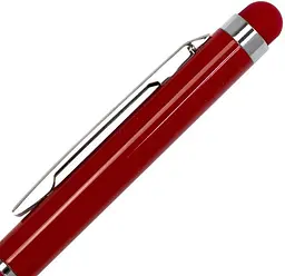 Ручка кулькова Economix Stylus металева корпус червоний синя (50) E10308-03 - мініатюра 4