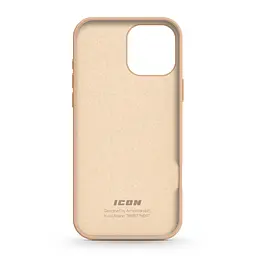 Силиконовый чехол для Apple iPhone 16 Pro Max, ICON2 Case, золотой, противоударный, панель, защита всего корпуса, матовая поверхность Soft Touch, выступает над дисплеем, совместим с защитными стеклами и пленками, с микрофиброй, ArmorStandart (ARM79641) - мініатюра 2