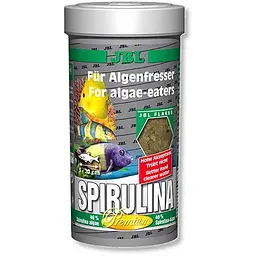 Основний корм преміум-класу JBL Spirulina для водорослеедов 250 мл