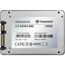 Накопичувач SSD Transcend SSD220S Premium 2.5" SATAIII TLC 120GB (TS120GSSD220S) - мініатюра 2