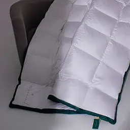 Ковдра MirSon Imperial Satin Luxe антиалергенна демісезонна 110х140 см біла - мініатюра 4