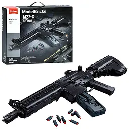 Конструктор SLUBAN M38-B1352 зброя автомат 1:1 1547 дет. кор. 45-38-12,5 см.