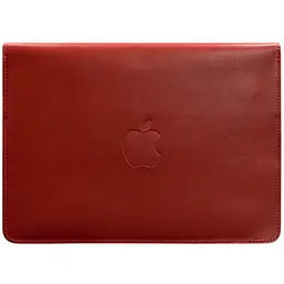 Шкіряний чохол-конверт BlankNote на магнітах для MacBook 15-16 дюйм Червоний
