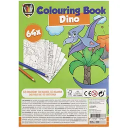 Розмальовка Grafix Dino А5, 64 сторінки (150109_4) - мініатюра 2
