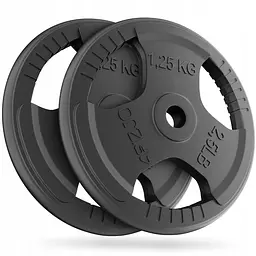 Диск металевий 4FIZJO 2 x 1.25 кг 26 мм Black (P-5905973401357)