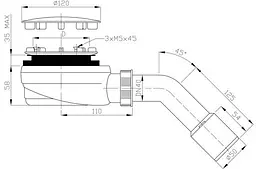Сифон для душового піддону Radaway R580 - мініатюра 2