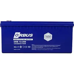 Акумулятор Orbus CG12200 GEL 12V [12V/200Ah/2400Wh] [112065] - мініатюра 3
