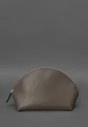 Жіноча шкіряна косметичка 8.0 Темно-бежева - мініатюра 2