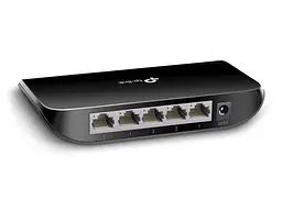 Комутатор TP-LINK TL-SG1005D, 5x100/1000 Mb/s, пластиковий корпус, некерований - мініатюра 6