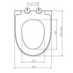 Сидіння для унітазу NKP Style 0408 Soft Close+Quick Release дюропласт 30412 - мініатюра 8