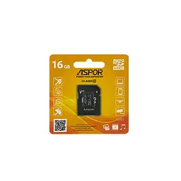 Карта пам`яті Aspor MicroSDHC 16GB UHS-I (Class 10) + SD adapter - мініатюра 2