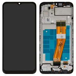 Дисплей Samsung A035F Galaxy A03, чорний, з рамкою, Original (PRC)