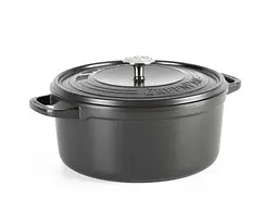 Каструля з кришкою GreenPan Featherweights, 28 см, 6,3 л з керамічним покриттям, чорний (CC005057-001)