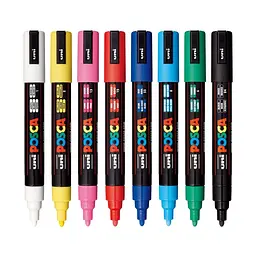 Набір маркерів Uni Posca 1.8-2.5 мм 8 шт. (PC-5M 8C) - мініатюра 3