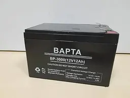 Свинцево-кислотний акумулятор Варта BP-3000 акумуляторна батарея для безперебійника 12В 12.0Ач Чорний - мініатюра 5
