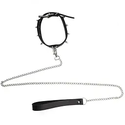 Нашийник з шипами та повідцем Art of Sex - Collar Spikes and Leash - миниатюра 5