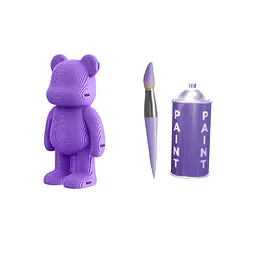 Арт Ведмідь (ARTY BEAR) - Картонний 3D-пазл Cartonic - мініатюра 4