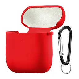 Чохол Silicone Case 2,5mm with microfiber for AirPods 1/2 Red