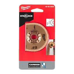 Полотно для мультитула STARLOCK MILWAUKEE, Carbide Grit 75х20х1,2мм (видалення затирки)