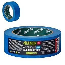 Alloid Pro. Стрічка малярська фасадна синя 38мм х 40м, 140мкм