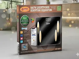 Електронні підлогові смарт-ваги BITEK BT-1607 до 180 кг  Bluetooth з додатком для телефону  - мініатюра 7
