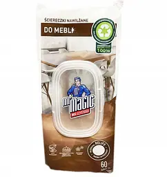Серветки вологі Mr Magic Suter Clean для прибирання меблів 60 шт