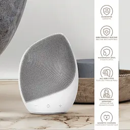 Електронна звукова щітка для обличчя GESKE Sonic Facial Brush 5 в 1 білий - мініатюра 6